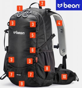 Plecak turystyczny Beon Plecak turystyczny Beon XB540 Black 2