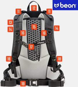 Plecak turystyczny Beon Plecak turystyczny Beon XB540 Black 7