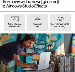 Laptop HP HP Envy Laptop 17-da0003nw Intel Core Ultra 7 155H 43,9 cm (17.3") Ekran dotykowy Full HD 32 GB DDR5-SDRAM Wi-Fi 6E (802.11ax) 13