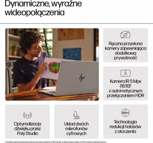 Laptop HP HP Envy Laptop 17-da0003nw Intel Core Ultra 7 155H 43,9 cm (17.3") Ekran dotykowy Full HD 32 GB DDR5-SDRAM Wi-Fi 6E (802.11ax) 14