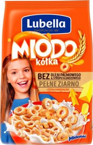 Lubella Lubella Mlekołaki Miodo kółka Zbożowe kółka z miodem 500 g 1