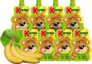 Kubuś Kubuś Mus 100% banan jabłko 100 g x 8 sztuk 1