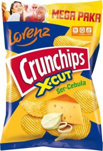 Lorenz Crunchips X-Cut Chipsy ziemniaczane grubo krojone ser-cebula 130 g 1