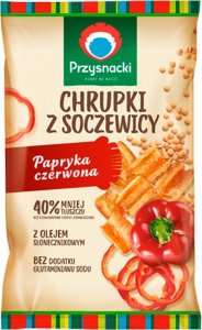 Przysnacki Przysnacki Chrupki z soczewicy papryka czerwona 80 g 1