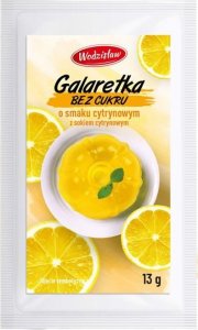 Wodzisław Wodzisław Galaretka o smaku cytrynowym bez cukru 13 g 1