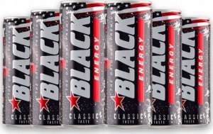 Black Black Energy Original Gazowany napój energetyzujący 250 ml x 6 sztuk 1