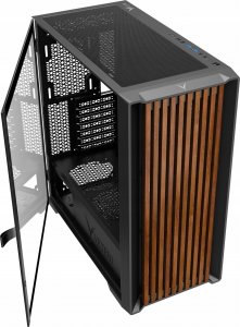 Obudowa VETENI Woody ARGB czarna (VT-WOODY-01BK) 8