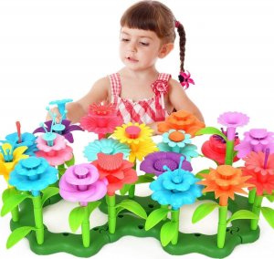 ProNice KLOCKI KWIATKI KONSTRUKCYJNE KWIATY OGRÓD DUŻE W KUFERKU MAGICZNE KREATYWNE 11