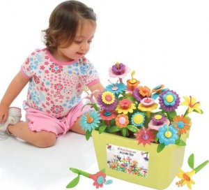 ProNice KLOCKI KWIATKI KONSTRUKCYJNE KWIATY OGRÓD DUŻE W KUFERKU MAGICZNE KREATYWNE 12