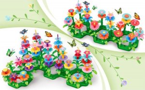 ProNice KLOCKI KWIATKI KONSTRUKCYJNE KWIATY OGRÓD DUŻE W KUFERKU MAGICZNE KREATYWNE 14