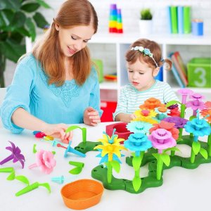 ProNice KLOCKI KWIATKI KONSTRUKCYJNE KWIATY OGRÓD DUŻE W KUFERKU MAGICZNE KREATYWNE 17