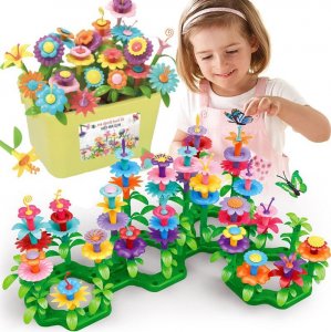 ProNice KLOCKI KWIATKI KONSTRUKCYJNE KWIATY OGRÓD DUŻE W KUFERKU MAGICZNE KREATYWNE 10