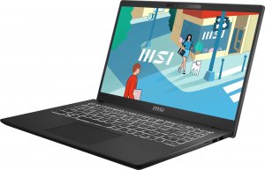 Laptop MSI Notebook Modern 15 H C13M CPU Core i5 i5-13420H 2100 MHz 15.6" 1920x1080 RAM 16GB DDR5 SSD 512GB Intel Iris Xe Graphics Integrated ENG Card Reader Micro SD Windows 11 Pro Black 1.8 kg MODERN15HC13M-207NL 3