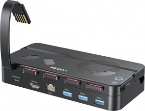 Unitek Unitek Stacja dokująca do Nintendo Switch, PD 100W, HDMI 4K, RJ-45, czytnik kart 4