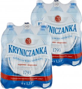 Woda Kryniczanka Kryniczanka Naturalna woda mineralna wysokozmineralizowana wysokonasycona 1,5 l x 12 sztuk 1