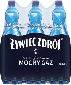 Woda Żywiec Zdrój Żywiec Zdrój Mocny Gaz Woda źródlana 1,5 l x 6 sztuk 1