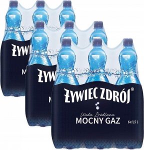 Woda Żywiec Zdrój Żywiec Zdrój Mocny Gaz Woda źródlana 1,5 l x 18 sztuk 1