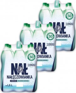 Woda Nałęczowianka Nałęczowianka Naturalna woda mineralna delikatnie gazowana 1,5 l x 18 sztuk 1