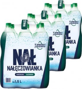 Woda Nałęczowianka Nałęczowianka Naturalna woda mineralna gazowana 1,5 l x 18 sztuk 1