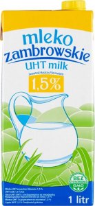 Mleko zambrowskie Mleko zambrowskie UHT 1,5 % 1 l 1