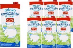 Mleko zambrowskie Mleko zambrowskie UHT 3,2 % 1 l x 6 sztuk 1