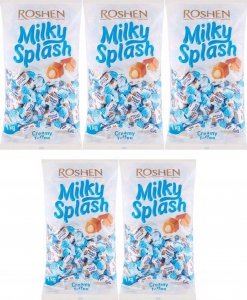 Roshen Roshen Milky Splash Toffi z nadzieniem mlecznym 1 kg x 5 sztuk 1