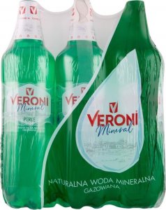 Veroni Veroni Mineral Perle Naturalna woda mineralna gazowana 1,5 l x 6 sztuk 1