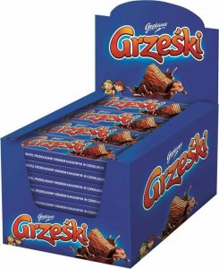 Goplana Grześki Wafel z kremem kakaowym w czekoladzie 36 g x 36 sztuk 1