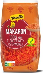 Novelle Novelle Makaron świderki z czerwonej soczewicy 250 g 1