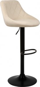 Szchara HOKER TAPICEROWANY BAROWY BEŻOWY KRZESŁO KUCHENNE DO WYSPY NOWOCZESNE 11