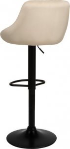 Szchara HOKER TAPICEROWANY BAROWY BEŻOWY KRZESŁO KUCHENNE DO WYSPY NOWOCZESNE 14