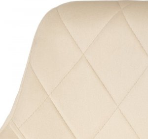 Szchara HOKER TAPICEROWANY BAROWY BEŻOWY KRZESŁO KUCHENNE DO WYSPY NOWOCZESNE 15