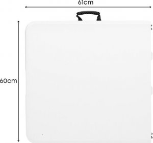 Szchara STÓŁ CATERINGOWY BANKIETOWY OGRODOWY ROZKŁADANY TURYSTYCZNY PIKNIKOWY 120cm 3