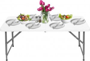 Szchara STÓŁ CATERINGOWY BANKIETOWY OGRODOWY ROZKŁADANY TURYSTYCZNY PIKNIKOWY 120cm 7