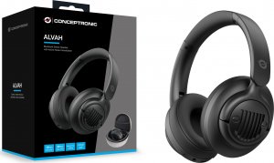 Słuchawki Conceptronic Conceptronic ALVAH02B słuchawki/zestaw słuchawkowy Przewodowy i Bezprzewodowy Opaska na głowę Połączenia/muzyka Bluetooth Czarny 4
