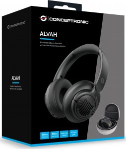 Słuchawki Conceptronic Conceptronic ALVAH02B słuchawki/zestaw słuchawkowy Przewodowy i Bezprzewodowy Opaska na głowę Połączenia/muzyka Bluetooth Czarny 5