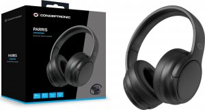 Słuchawki Conceptronic Conceptronic PARRIS03B słuchawki/zestaw słuchawkowy Przewodowy i Bezprzewodowy Opaska na głowę Połączenia/muzyka Bluetooth Czarny 3
