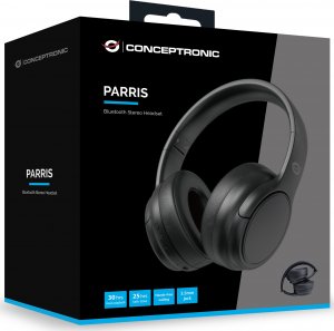 Słuchawki Conceptronic Conceptronic PARRIS03B słuchawki/zestaw słuchawkowy Przewodowy i Bezprzewodowy Opaska na głowę Połączenia/muzyka Bluetooth Czarny 4
