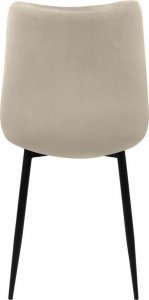 Szchara Krzesło welurowe pikowane nowoczesne tapicerowane loft do salonu jadalni 1