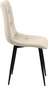 Szchara Krzesło welurowe pikowane nowoczesne tapicerowane loft do salonu jadalni 3