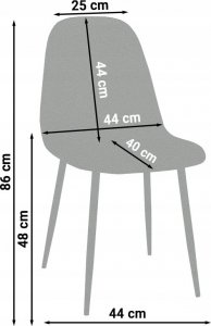 Szchara KRZESŁO TAPICEROWANE WELUROWE DO SALONU 5