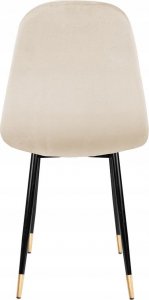 Szchara KRZESŁO SKANDYNAWSKIE PIKOWANE DO JADALNI SALONU beżowe 13