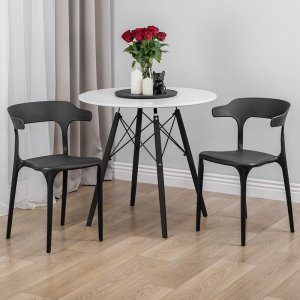 1000 Hummingbirds Press Krzesło nowoczesne plastikowe do jadalni salonu 6