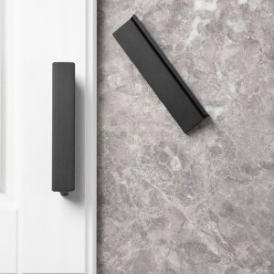 Szchara Uchwyt meblowy do mebli czarny nowoczesny 100 mm 7