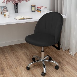 Krzesło biurowe Szchara KRZESŁO OBROTOWE BIUROWE FOTEL DO BIURKA WELUROWY 4