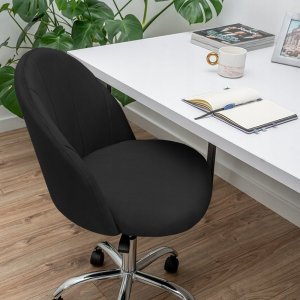 Krzesło biurowe Szchara KRZESŁO OBROTOWE BIUROWE FOTEL DO BIURKA WELUROWY 10