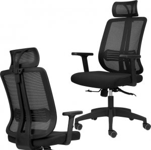 Krzesło biurowe Szchara KRZESŁO OBROTOWE BIUROWE FOTEL DO BIURKA ERGONOMICZNY 1