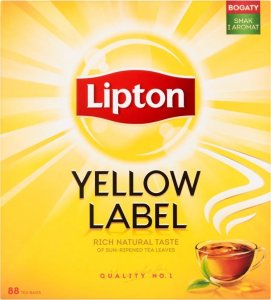 Lipton Lipton Yellow Label Herbata czarna 176 g (88 torebek) 1
