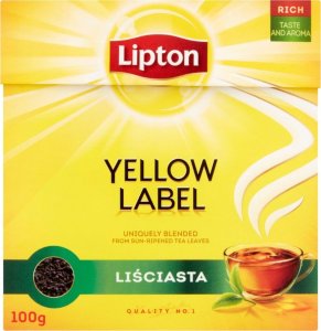 Lipton Lipton Yellow Label Herbata czarna liściasta 100 g 1