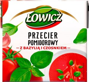 Łowicz Łowicz Przecier pomidorowy z bazylią i czosnkiem 500 g 1